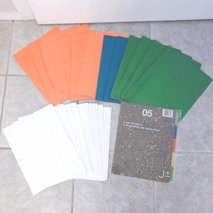 NEW Stationary Duotang Folder Grid Paper Divider